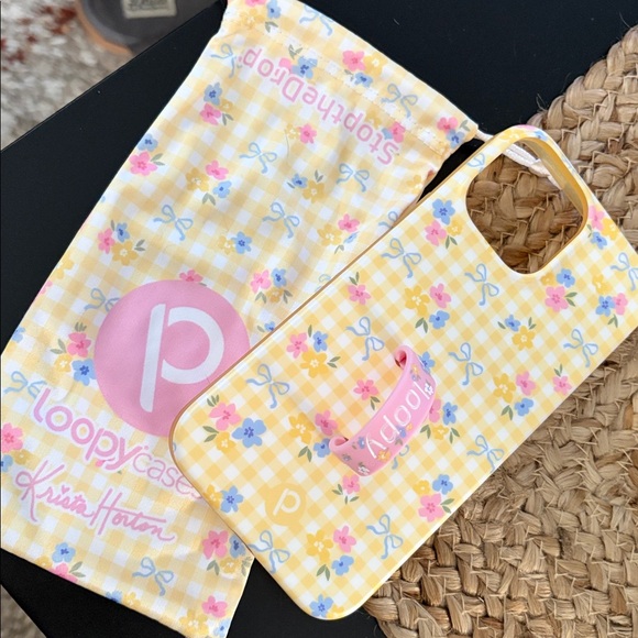 Loopy Krista Horton Flower/Yellow iPhone 13 Pro max case - Picture 1 of 2